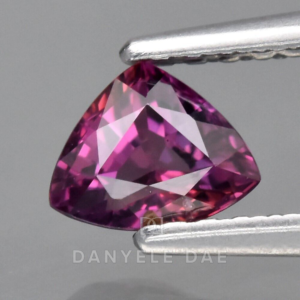 Pinkish Purple  Trillion Natural Sapphire