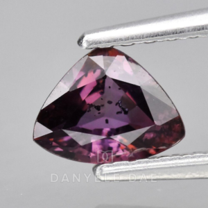 Pinkish Purple  Trillion Natural Sapphire