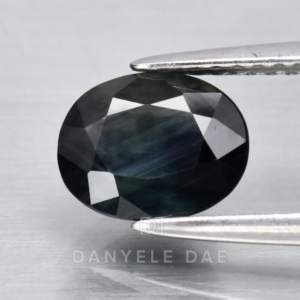 Green-Blue  Oval Natural Sapphire