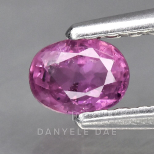 Pinkish Purple  Oval Natural Sapphire
