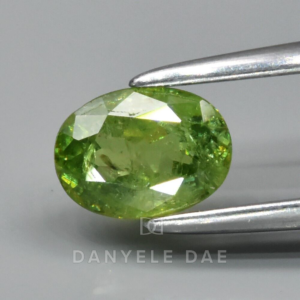 Green  Oval Natural Demantoid Garnet