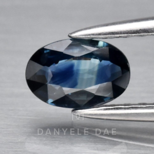 Light Green-Blue  Oval Natural Sapphire