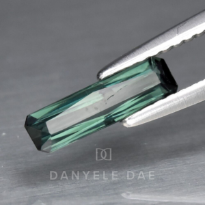 Bluish Green  Scissor-Cut Natural Tourmaline