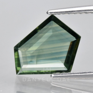 Bluish Green  Pentagon Natural Sapphire
