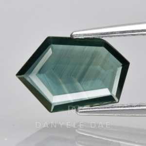 Green-Blue  Hexagon Natural Sapphire