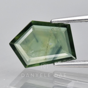 Blue-Green  Pentagon Natural Sapphire