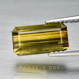 Yellowish Green  Octagon Natural Tourmaline