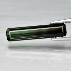 Green  Octagon Natural Tourmaline