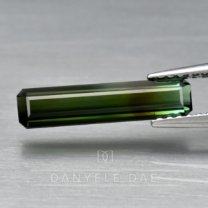 Green  Octagon Natural Tourmaline
