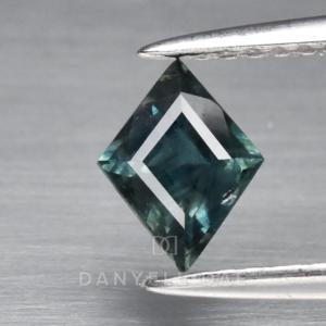 Greenish Blue  Lozenge Natural Sapphire