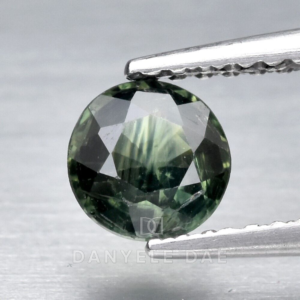 Blue-Green  Round Natural Sapphire