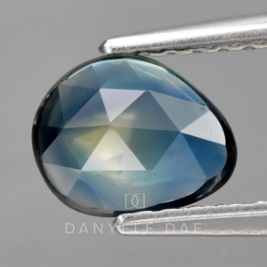 Green-Blue  Fancy Rose-Cut Sapphire