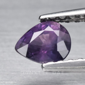 Pinkish Purple  Pear Natural Sapphire