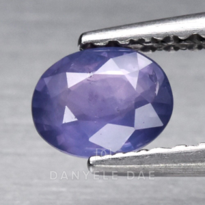Bluish Purple  Oval Natural Sapphire