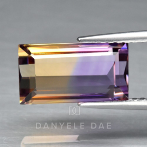 Yellow & Purple  Baguette Natural Ametrine