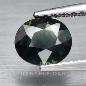 Blue-Green  Oval Natural Sapphire