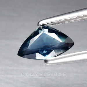 Green-Blue  Trillion Natural Sapphire