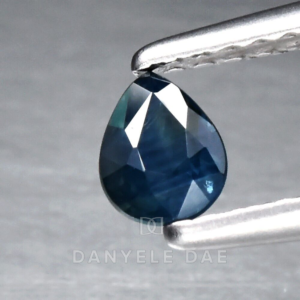 Greenish Blue  Pear Natural Sapphire