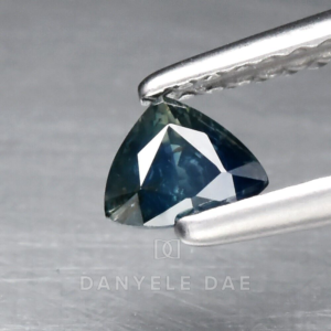 Blue-Green  Trillion Natural Sapphire (Unheated)