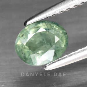 Blue-Green  Oval Natural Sapphire