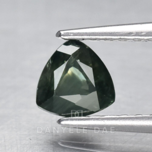 Blue-Green  Trillion Natural Sapphire