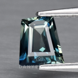Greenish Blue  Trapezoid Sapphire