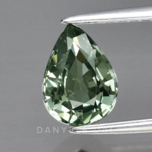 Green  Pear Natural Sapphire (Unheated)