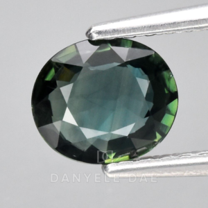 Bluish Green  Oval Natural Sapphire