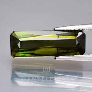 Deep Yellowish Green  Scissor-Cut Natural Tourmaline