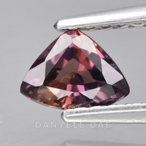 Pink-Purple  Trillion Natural Sapphire