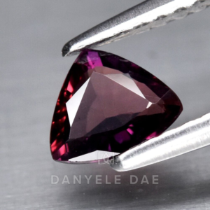 Pinkish Purple  Trillion Natural Sapphire