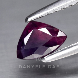 Pink-Purple  Trillion Natural Sapphire