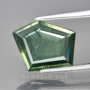 Bluish Green  Pentagon Natural Sapphire