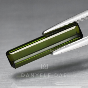 Green  Octagon Natural Tourmaline